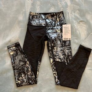 Lululemon Wunder Under High Rise Tight 28” Foil Size 4